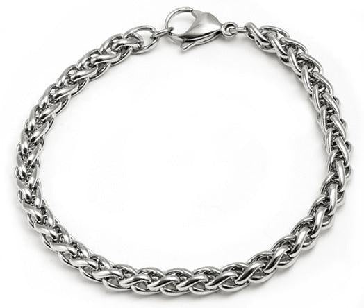6mm Steel Polished Chain Bracelet