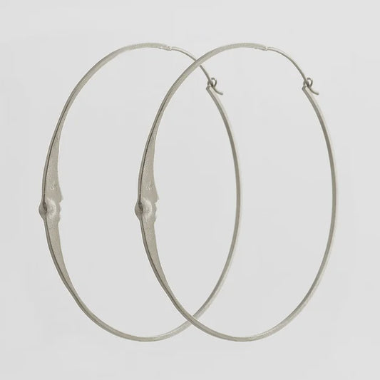 Super Moon Hoops Silver