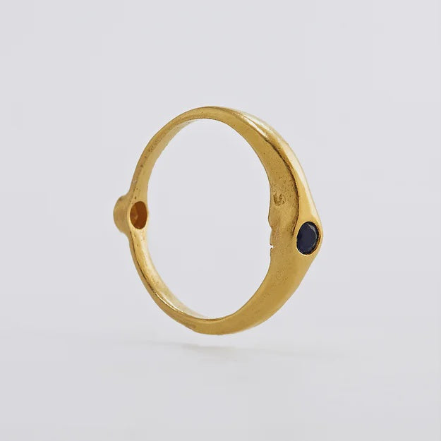 Day&Night Ring, Gold Plated  SIZE J