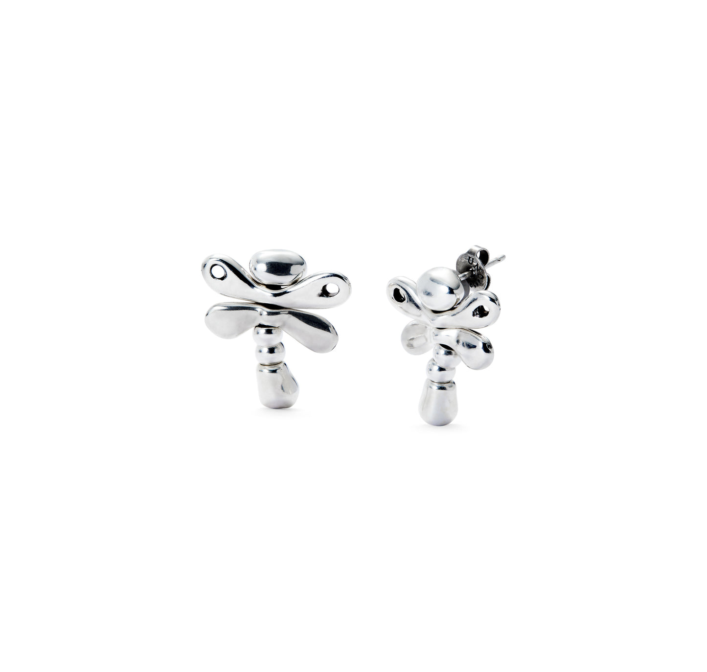 UNOde50 Silver Dragonfly Earrings