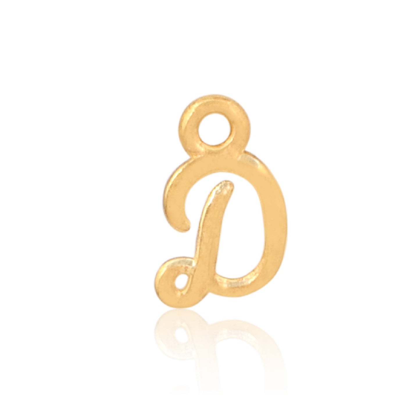 Initial Alphabet Charm, D, 14ct Gold Vermeil