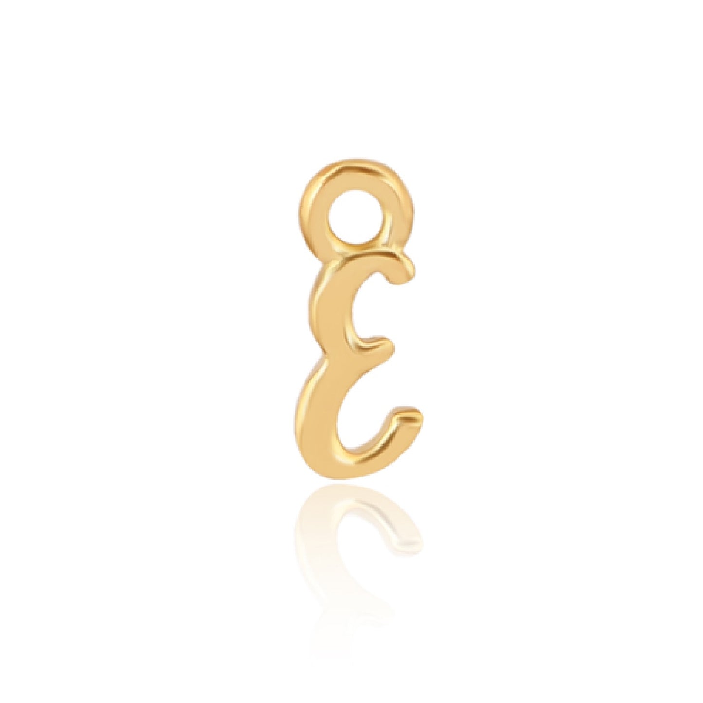 Initial Alphabet Charm, E, 14ct Gold Vermeil