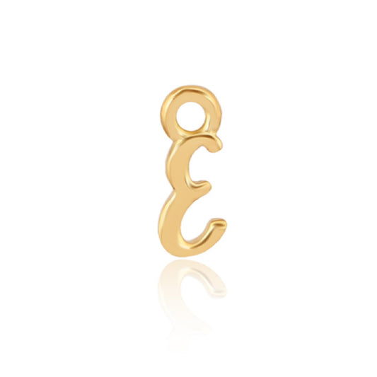 Initial Alphabet Charm, E, 14ct Gold Vermeil