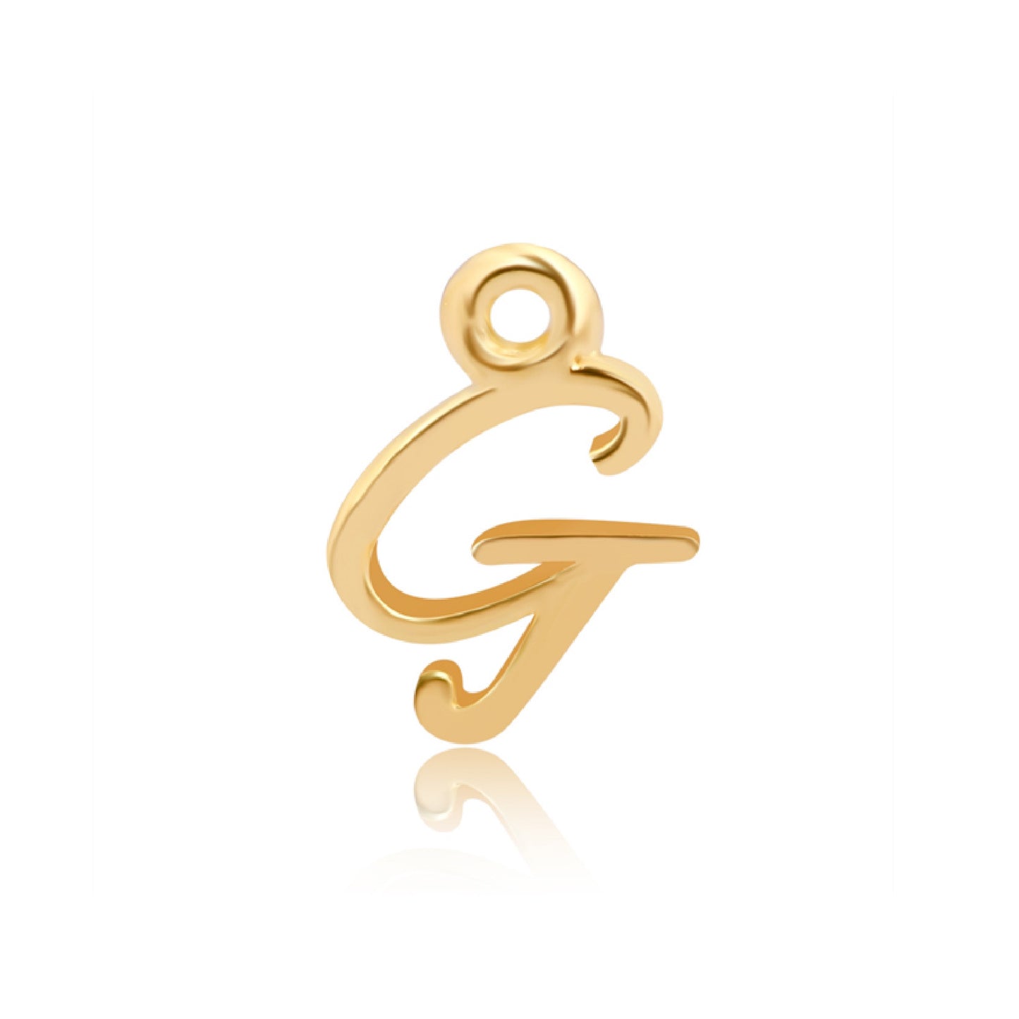 Initial Alphabet Charm, G, 14ct Gold Vermeil