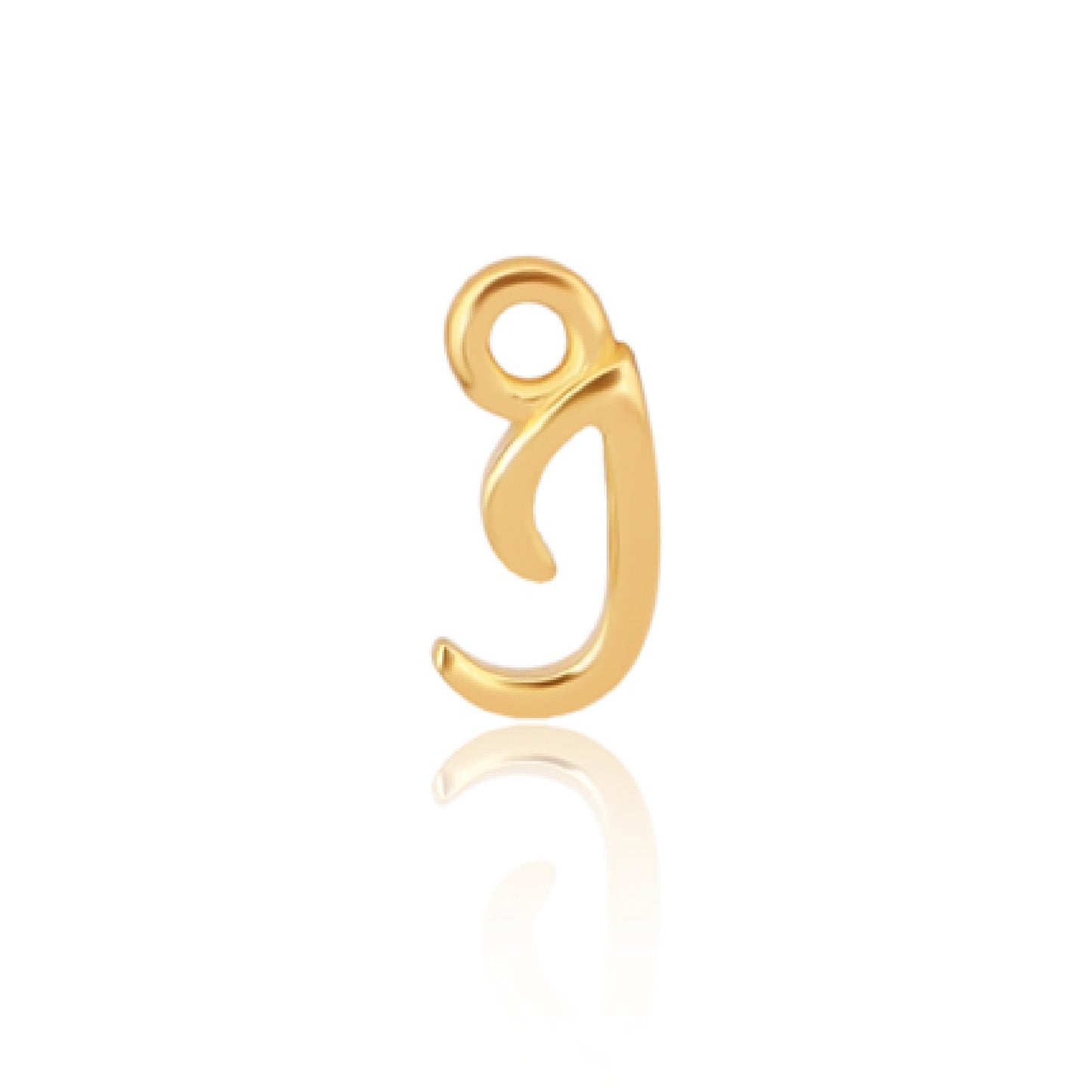 Initial Alphabet Charm, I, 14ct Gold Vermeil