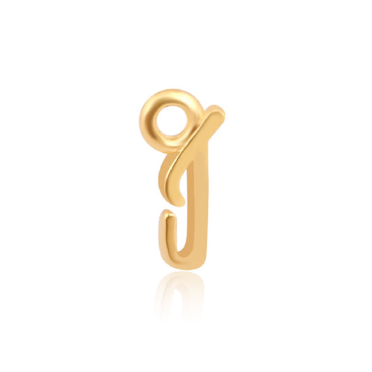 Initial Alphabet Charm, J, 14ct Gold Vermeil