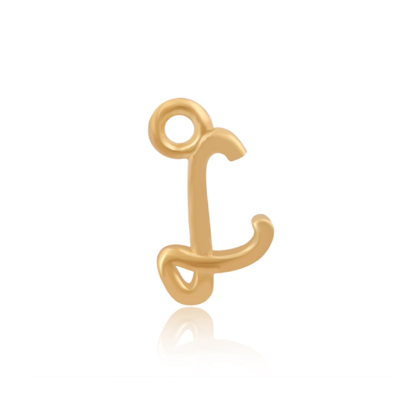 Initial Alphabet Charm, L, 14ct Gold Vermeil