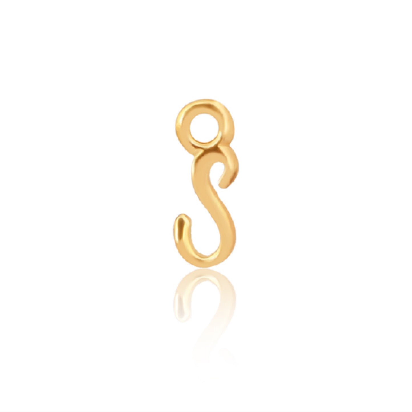Initial Alphabet Charm, S, 14ct Gold Vermeil