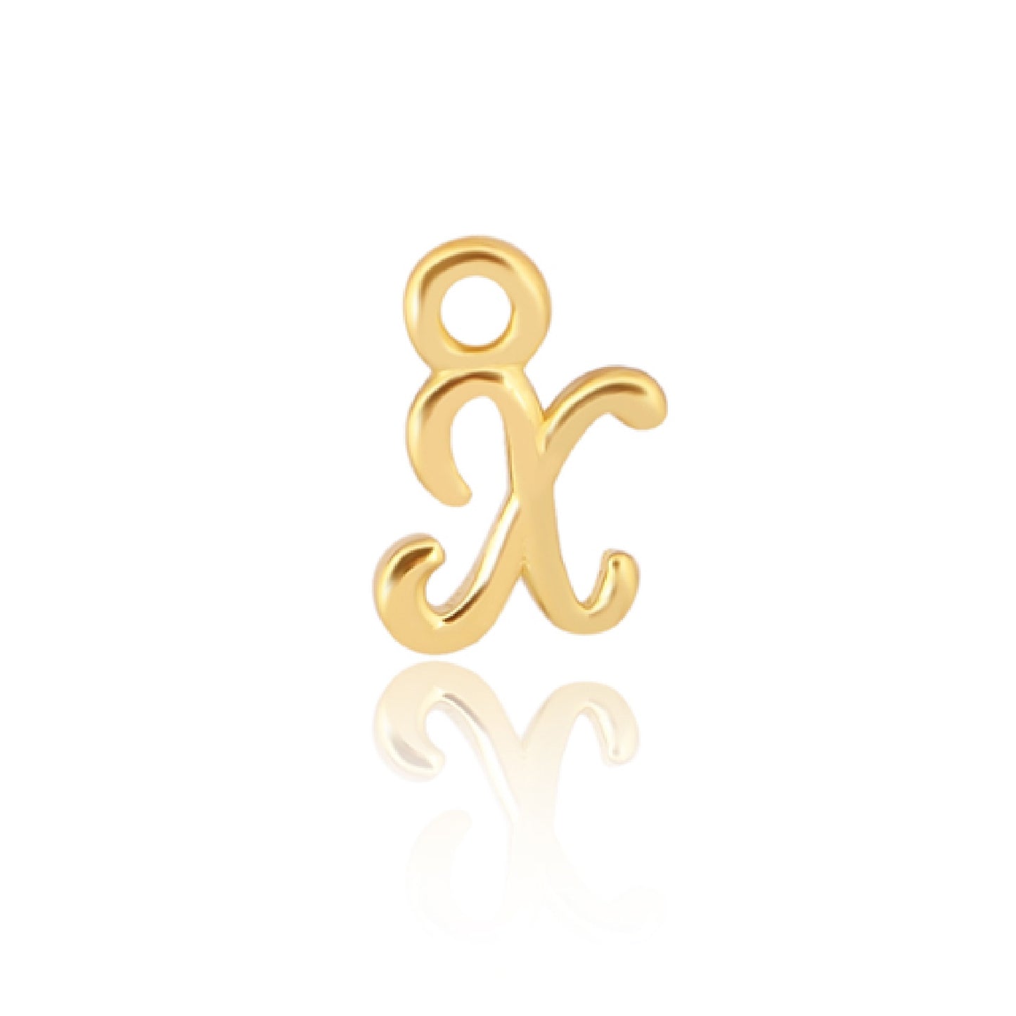 Initial Alphabet Charm, X, 14ct Gold Vermeil