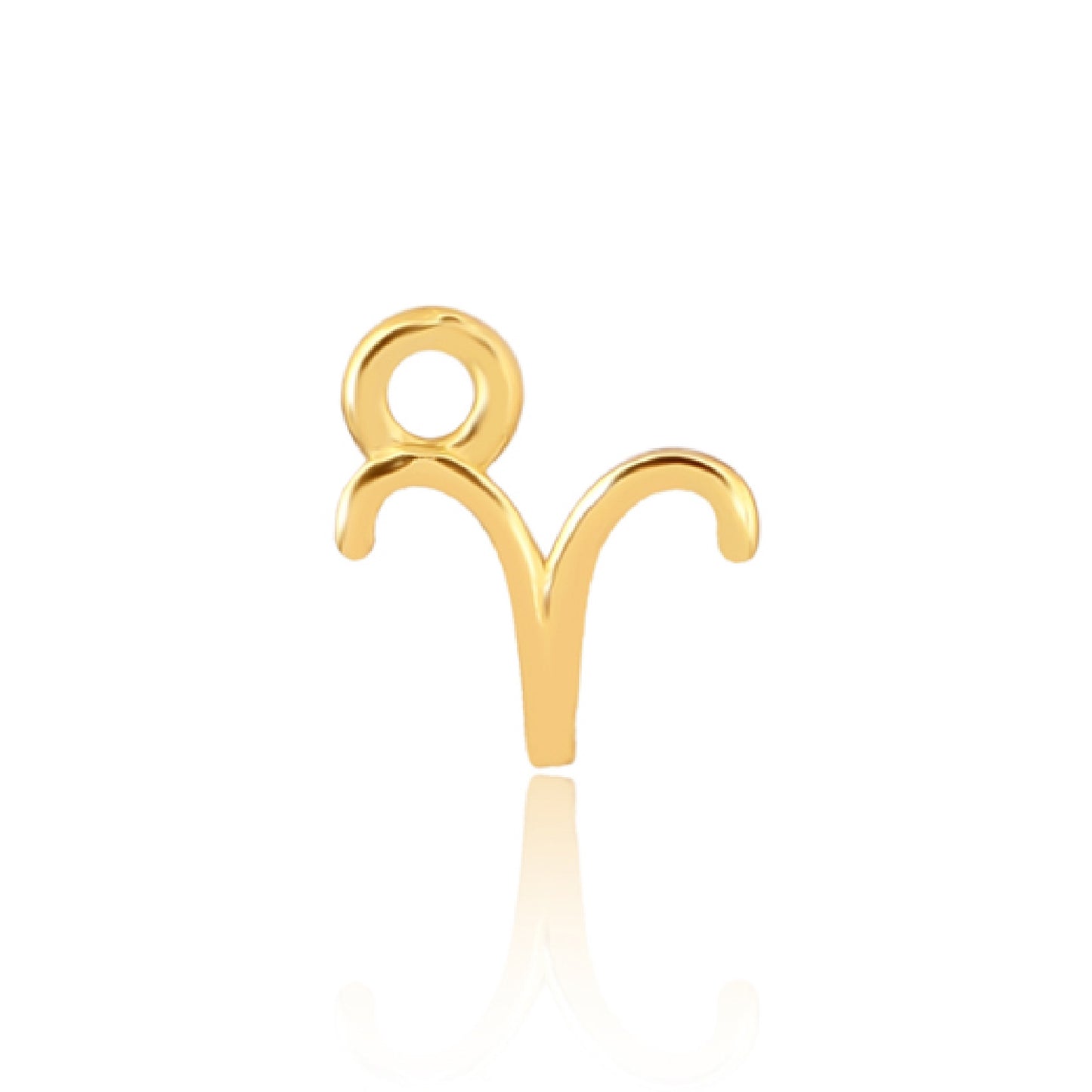 Aries Charm (Ram): March 21–April 19. 14ct Gold Vermeil