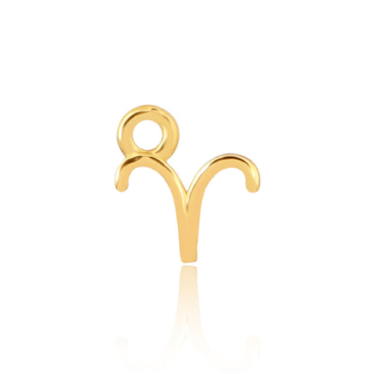 Aries Charm (Ram): March 21–April 19. 14ct Gold Vermeil