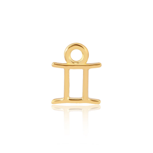 Gemini Charm (Twins): May 21–June 21. 14ct Gold Vermeil