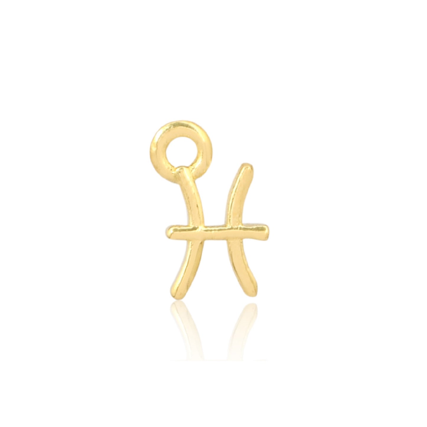 Pisces Charm (Fish): February 19–March 20. 14ct Gold Vermeil
