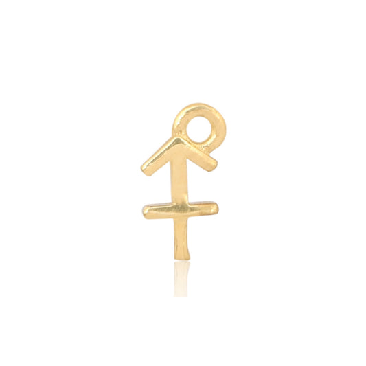Sagittarius Charm (Archer): November 22–December 21. 14ct Gold Vermeil