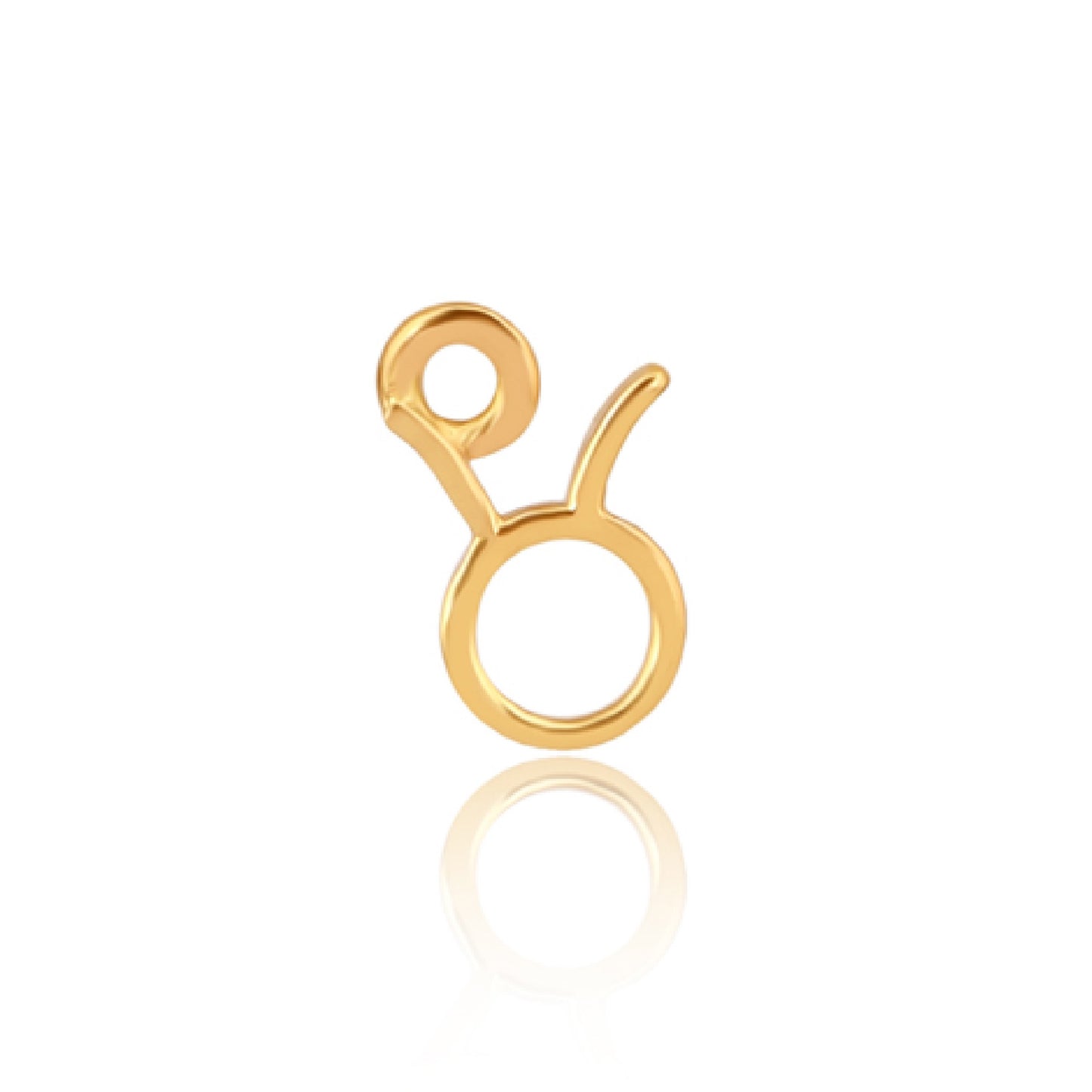 Taurus Charm (Bull): April 20–May 20. 14ct Gold Vermeil