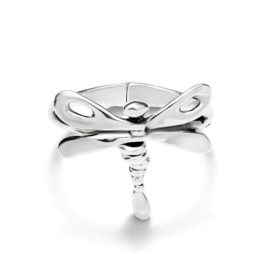 UNOde50 SER REBEL Rigid Bangle with Silver Dragonfly (SIZE M)