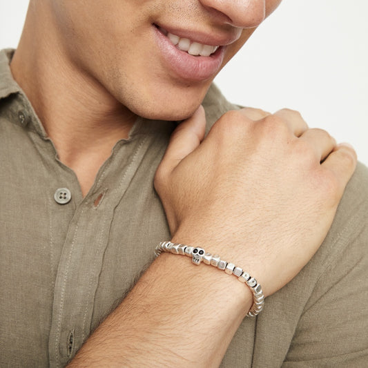 SER IMPARABLE MENS SKULL BRACELET