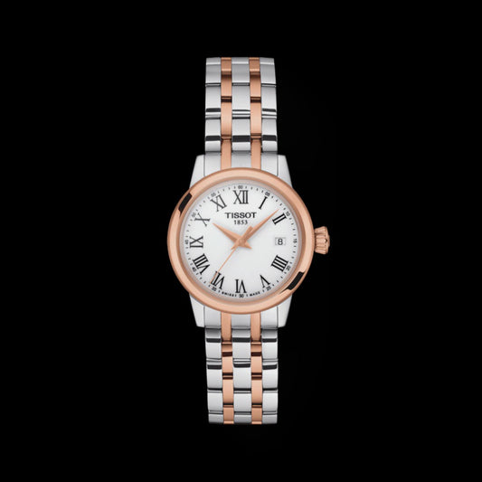 Tissot Rose Gold Two Tone Classic Dream 28mm