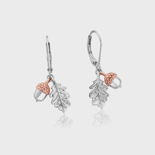Royal Oak Leaf Drop Earrings