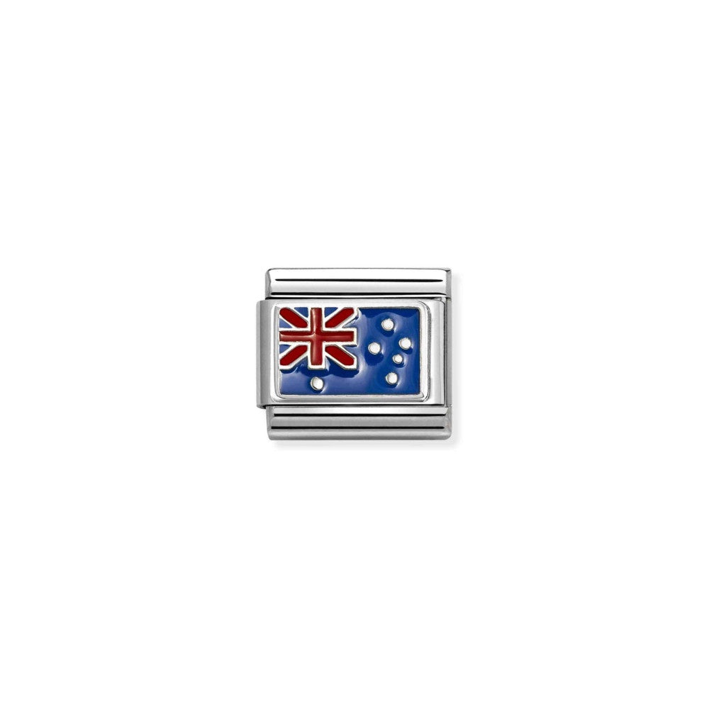 Composable Classic Flags In St.steel, Enam.925 Sterling Silver Australia