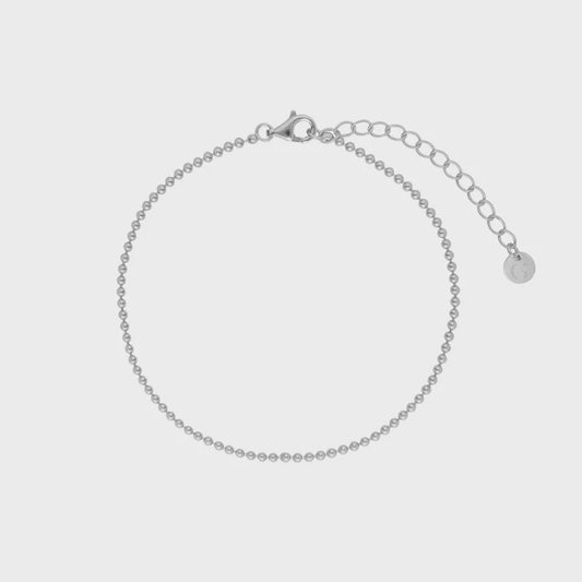Beaded Bracelet Silver