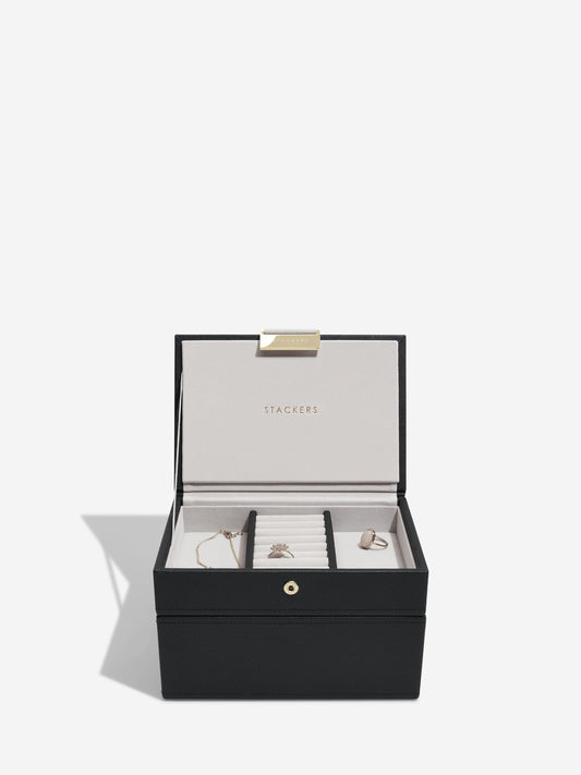 Mini Jewellery Box Set Black & Y Gold