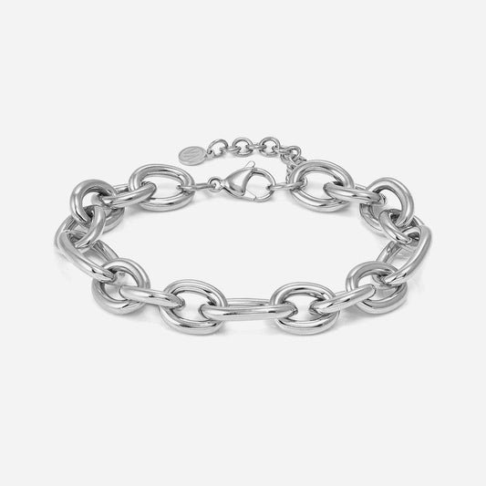 Ecclettica Silver Oval Link Bracelet