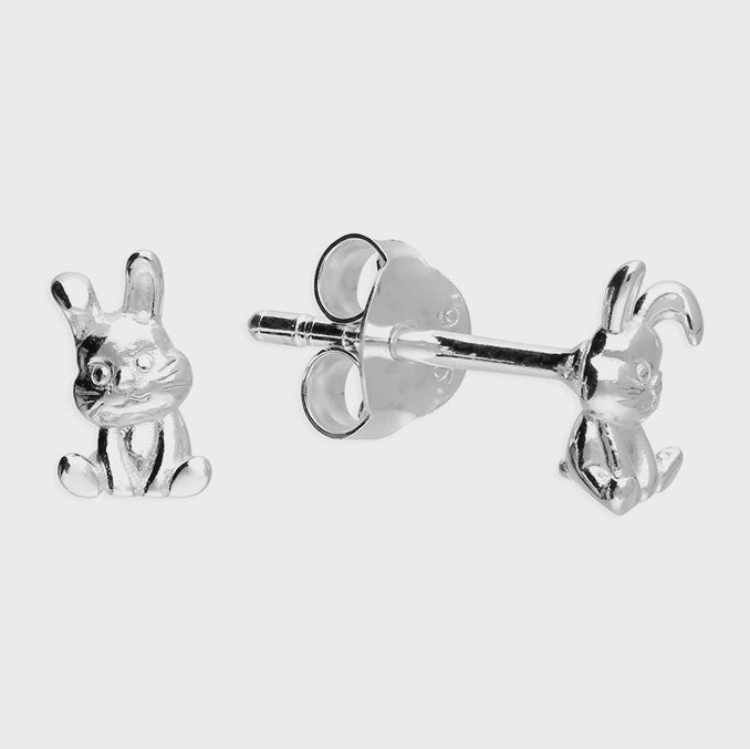 Children's mall cute bunny earring studs