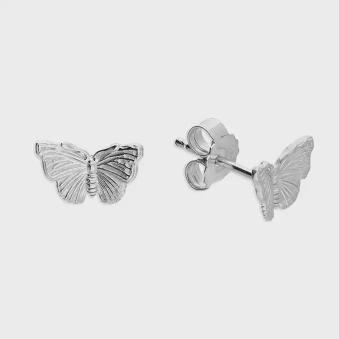 Sterling Silver admiral butterfly stud earrings