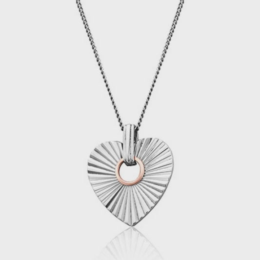 Cariad Horizon Heart Pendant