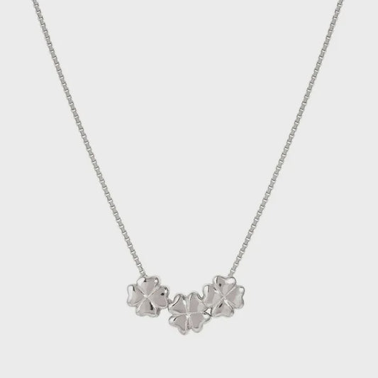 Armonica necklace, 3 Four-Leaf Clovers