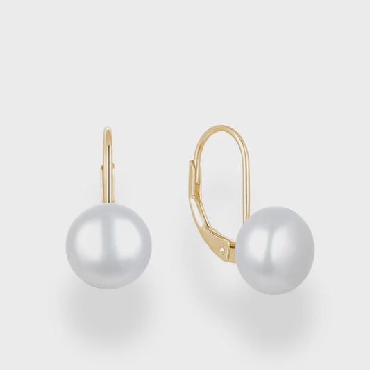 Pearl Drop Earrings - Gold Plated