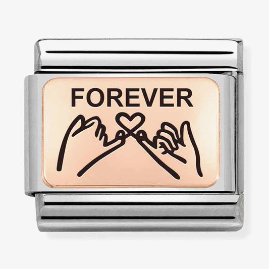 Composable Classic PLATES (IC) steel and 9k rose gold (12_Forever hands)