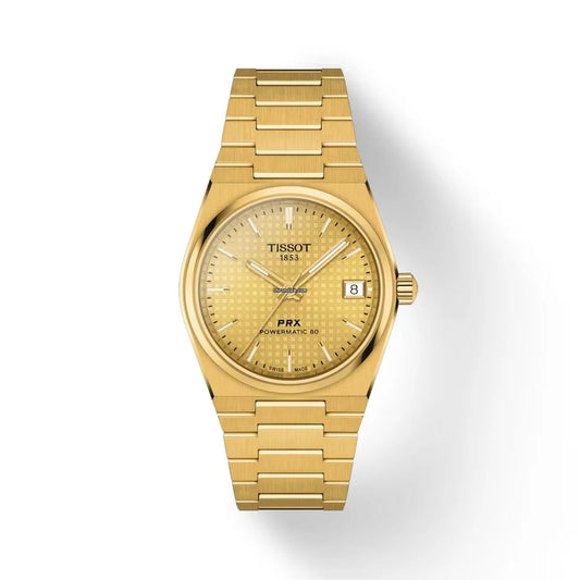 TISSOT PRX POWERMATIC 80 35MM PVD GOLD