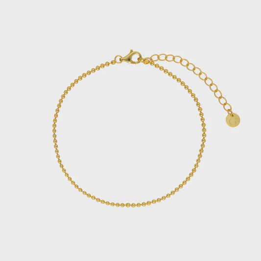 Beaded Bracelet Gold Plated