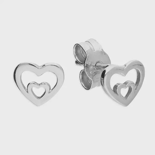 Sterling Silver Heart Earrings