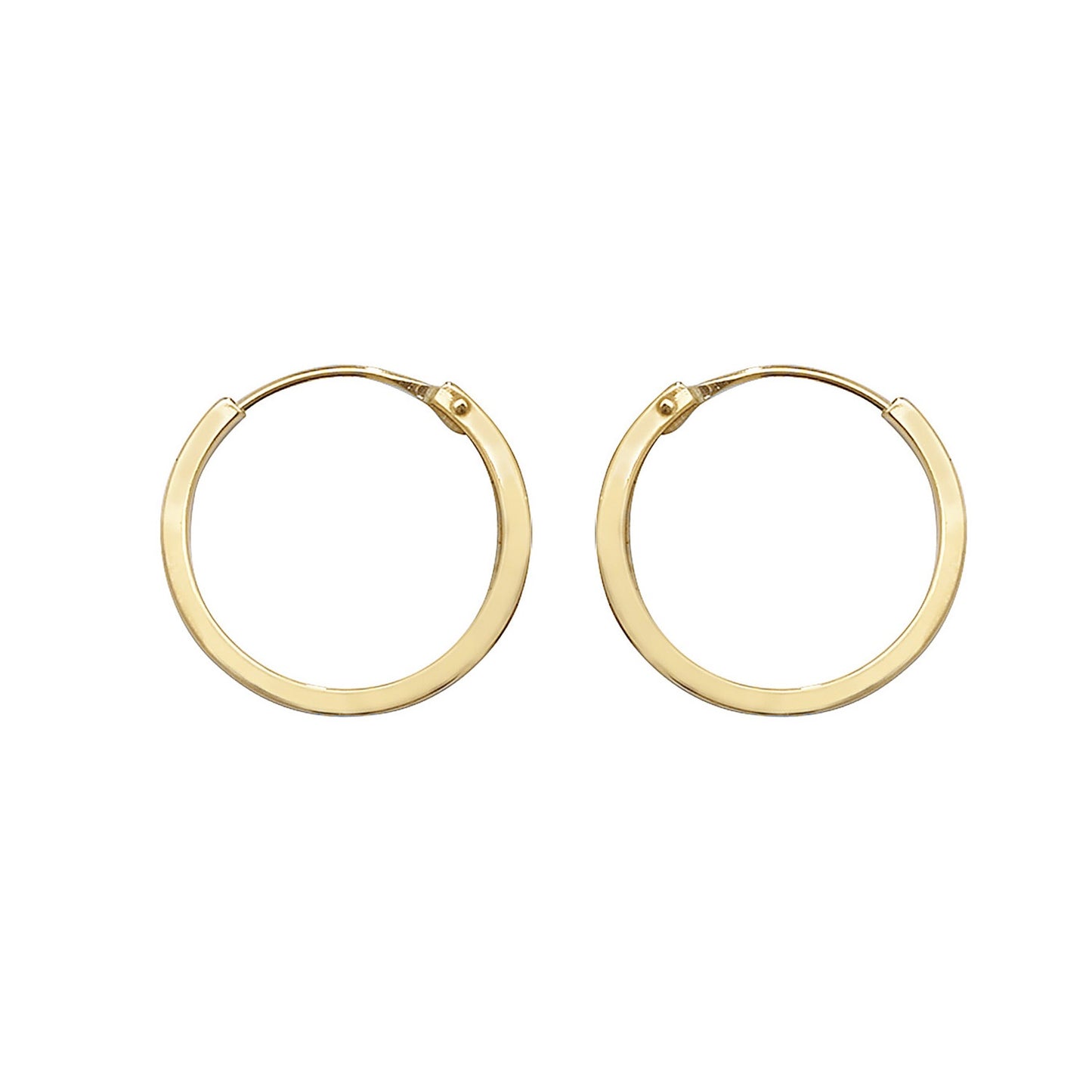 9ct Yellow Gold 10mm Sleepers