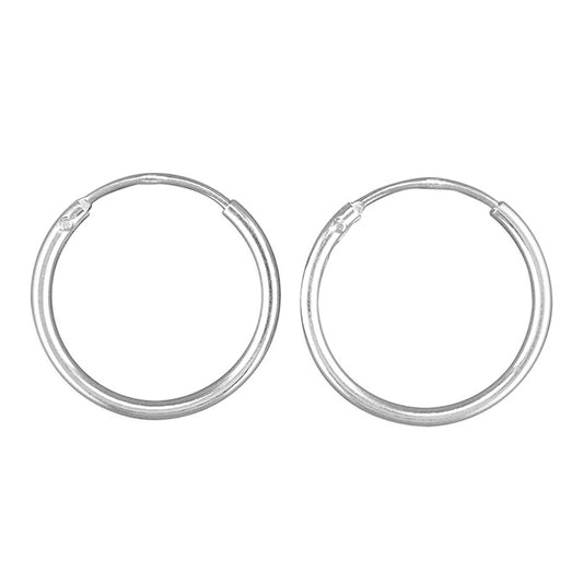 Sterling Silver Top Hinged Sleepers 16mm