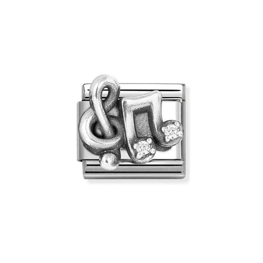 Composable Classic Link, Treble Clef, Music Notes, CZ