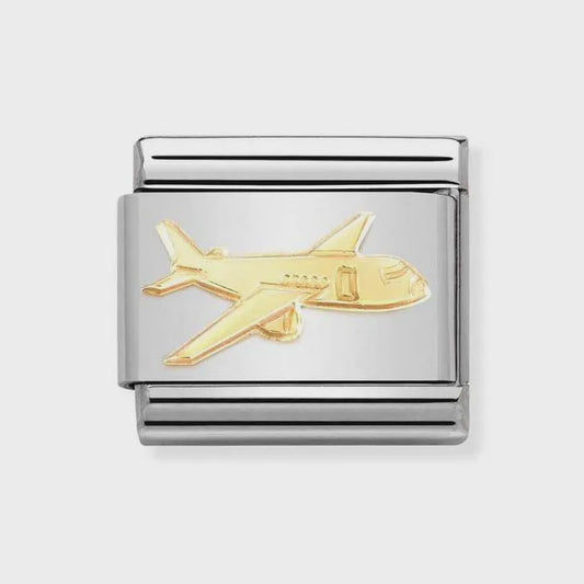Composable Classic SYMBOLS and steel and bonded yellow gold - Airplane
