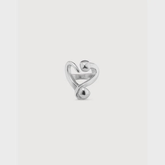 UNOde50 One Love Silver Ring Size 12