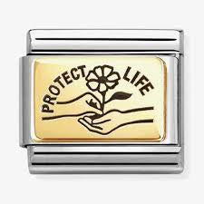 Classic Plates Protect Life Charm