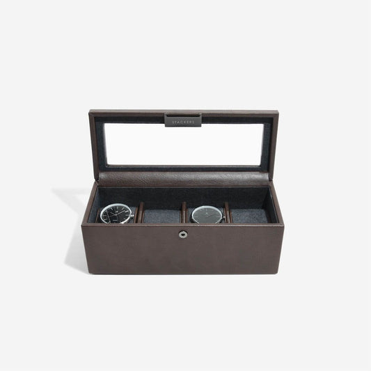 Brown 4 piece Watch Box 75398
