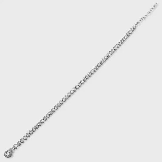 Sterling Silver Children's Tennis Bracelet - 12.5-15cm/5-6in