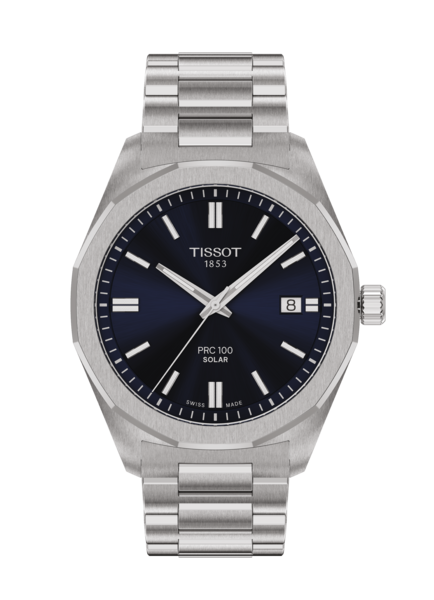 Tissot PRC 100 Solar 39mm navy face
