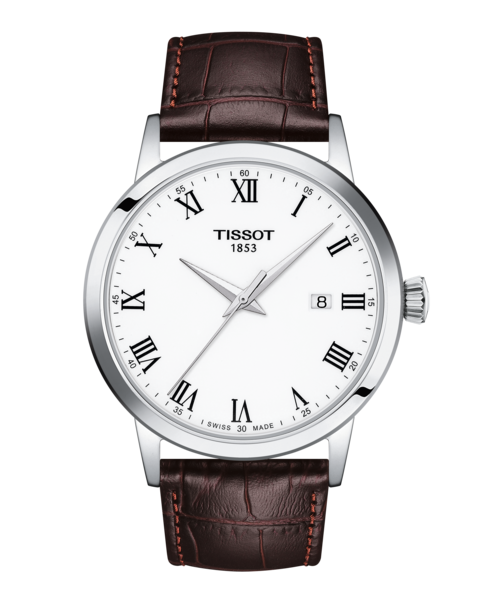 Tissot Classic Dream Dark brown leather strap