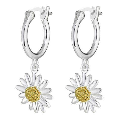 English Daisy Drop Dangle Earrings E2007