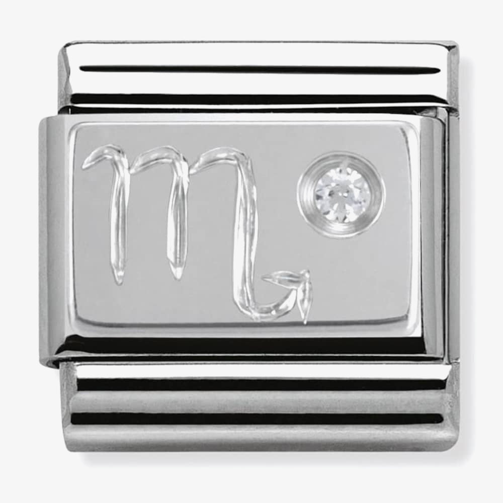 Composable Classic ZODIAC stainless steel, Cub, zirc and 925 silver (08_Scorpio)