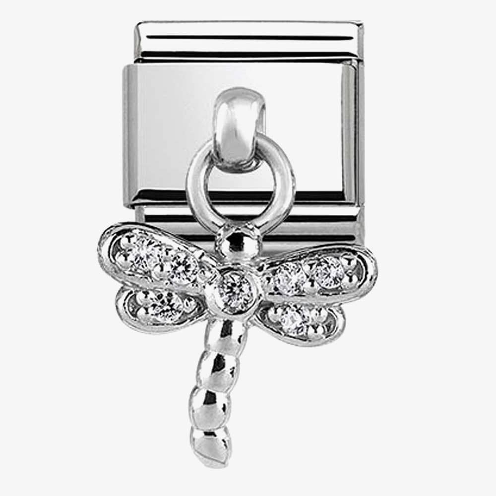 Composable Classic CHARMS stainless steel and silver 925 (13_Dragonfly)