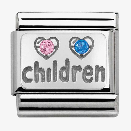 Composable CL SYMBOLS steel , Cubic zirconia and silver 925 (15_CHILDREN)